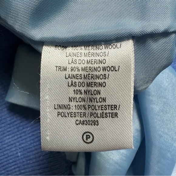 Fairway & Greene Men’s XL Blue Italian Merino Quarter Zip Pullover Wind-Sweater - Picture 7 of 7